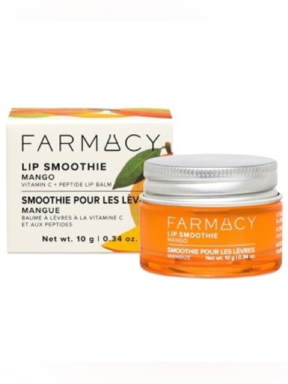 Farmacy Lip Smoothie Vitamin C + Peptide Lip Balm Mango